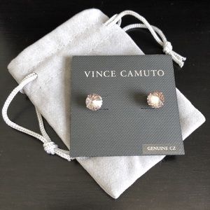 Vince Camuto Rose Gold Genuine CZ Stud Earrings 💎